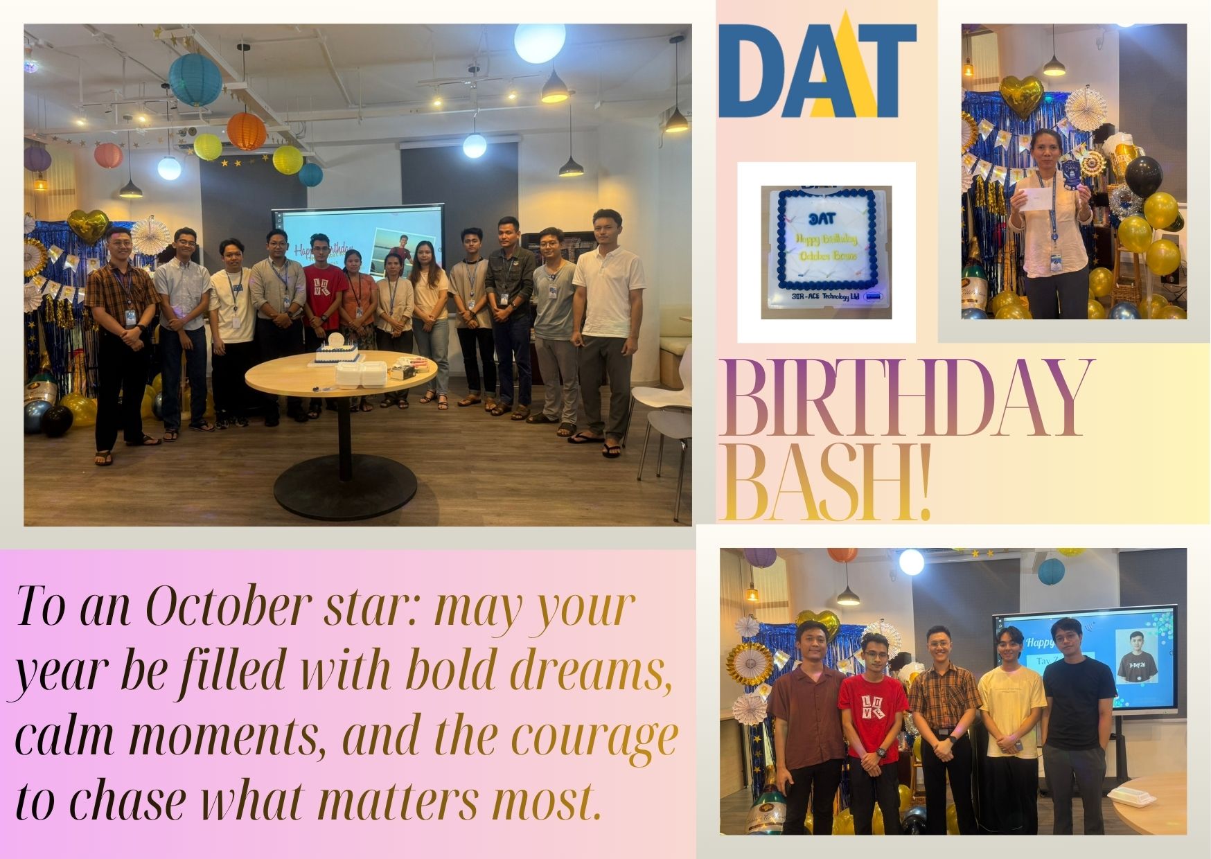 DAT Birthday Bash: October Birthdays